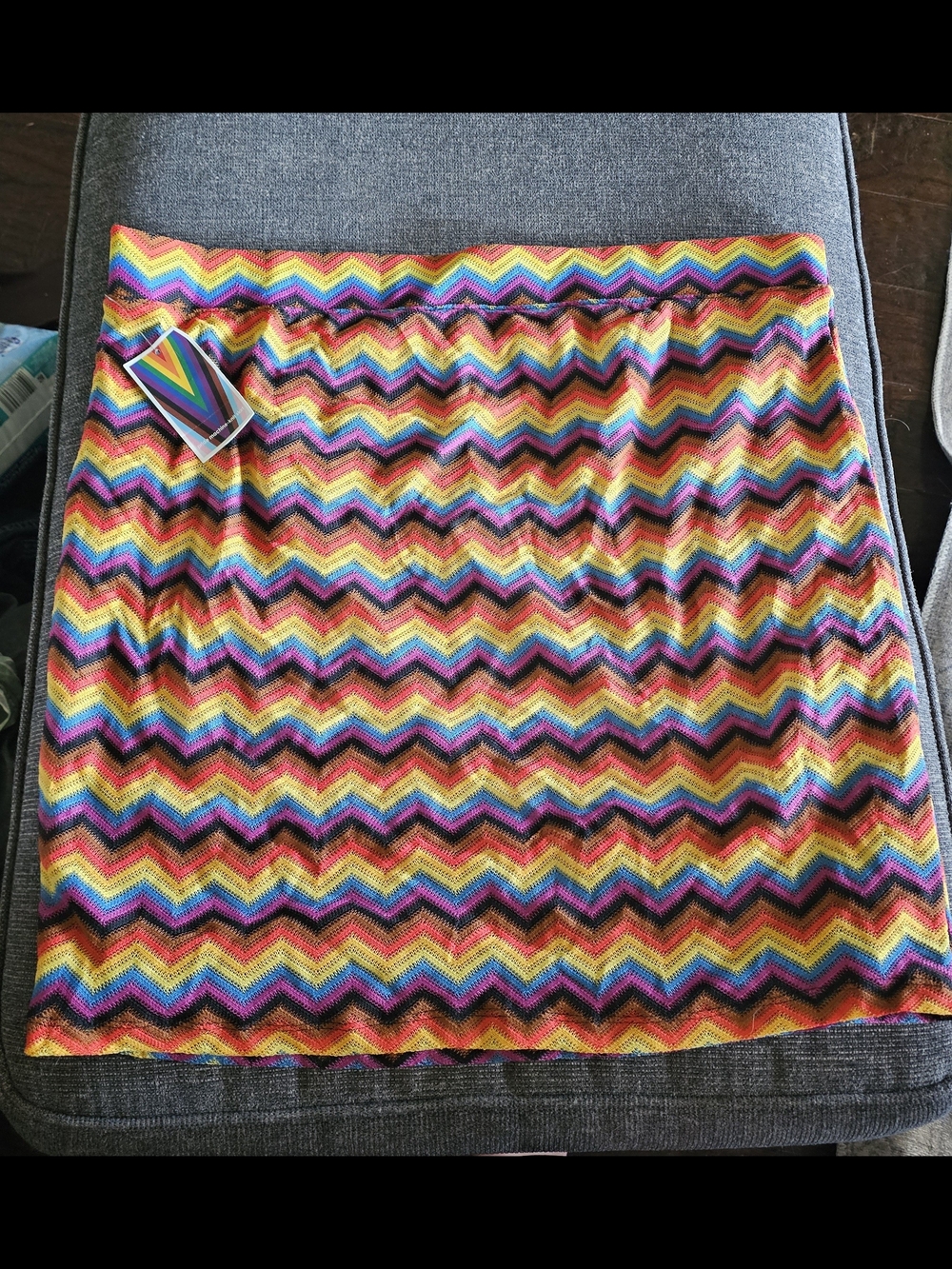 Target Rainbow Chevron Knit Midi Skirt